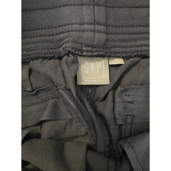 Gap Soft Black Ribbed Jogger Pants With Drawstring comfy lounge wear - Picture 5 of 8